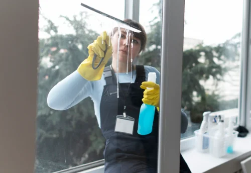 Nettoyage de vitres intérieures et extérieures à Laurenan